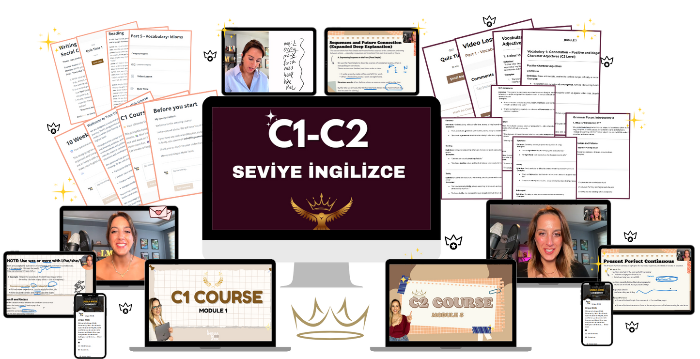 C1-C2 İleri Seviye İngilizce Eğitimi